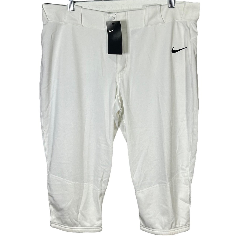 Nike Vapor Select Women's 3/4 Length Softball Pants White Size XL NWT‎ NEW
